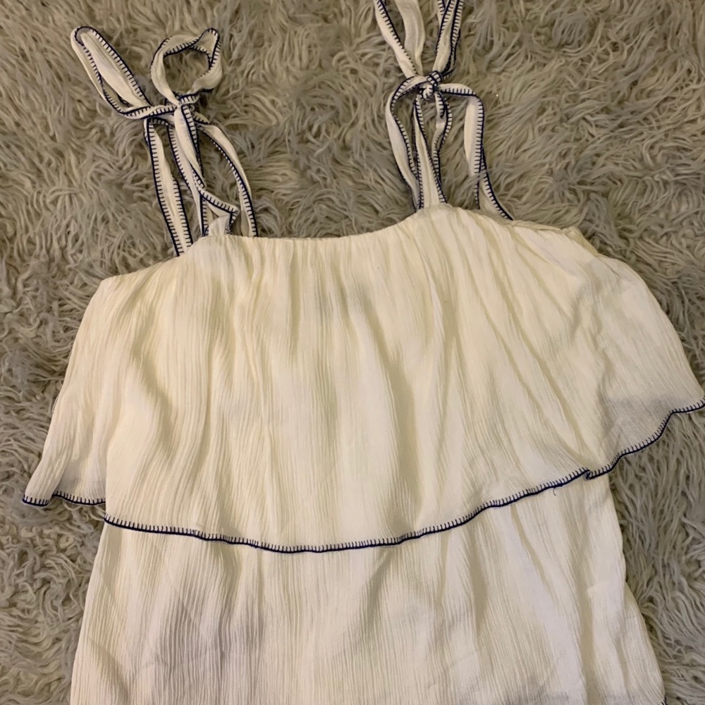 🦋Ribbon Strap Layered Blouse